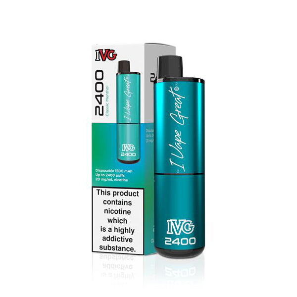 Classic Menthol IVG 2400 20MG Disposable