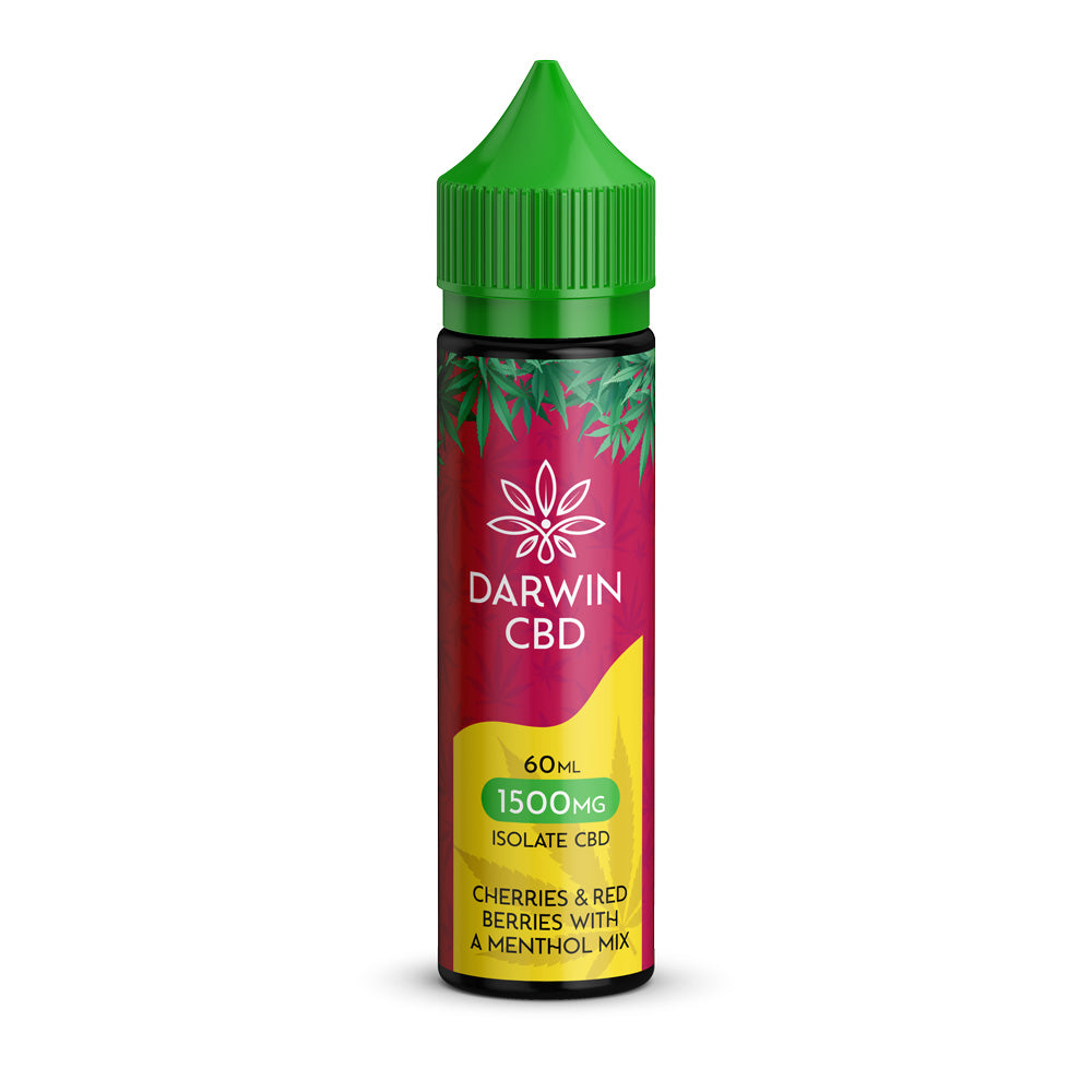 Cherries, Red Berries & Menthol Mix by Darwin CBD 1500MG 60ML